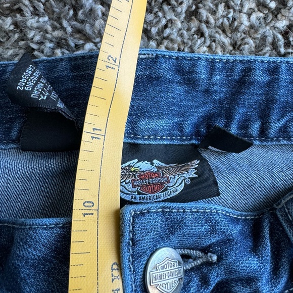 Women’s Harley Davidson Wide Leg Jeans Sz 12 - Picture 5 of 9
